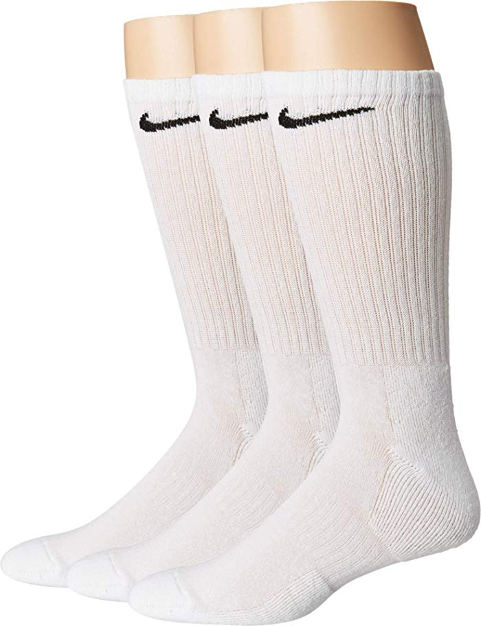 NIKE SX7664-100 Everyday Cushioned Socks Unisex Adult WHITE/BLACK Size S - image 2