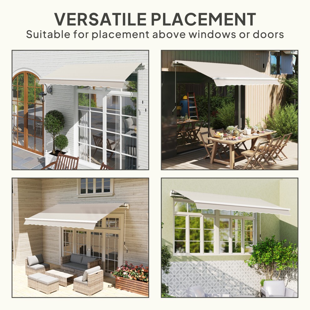 Outsunny Cream White Awning Replacement Canopy 3 x 2.5 m - image 4
