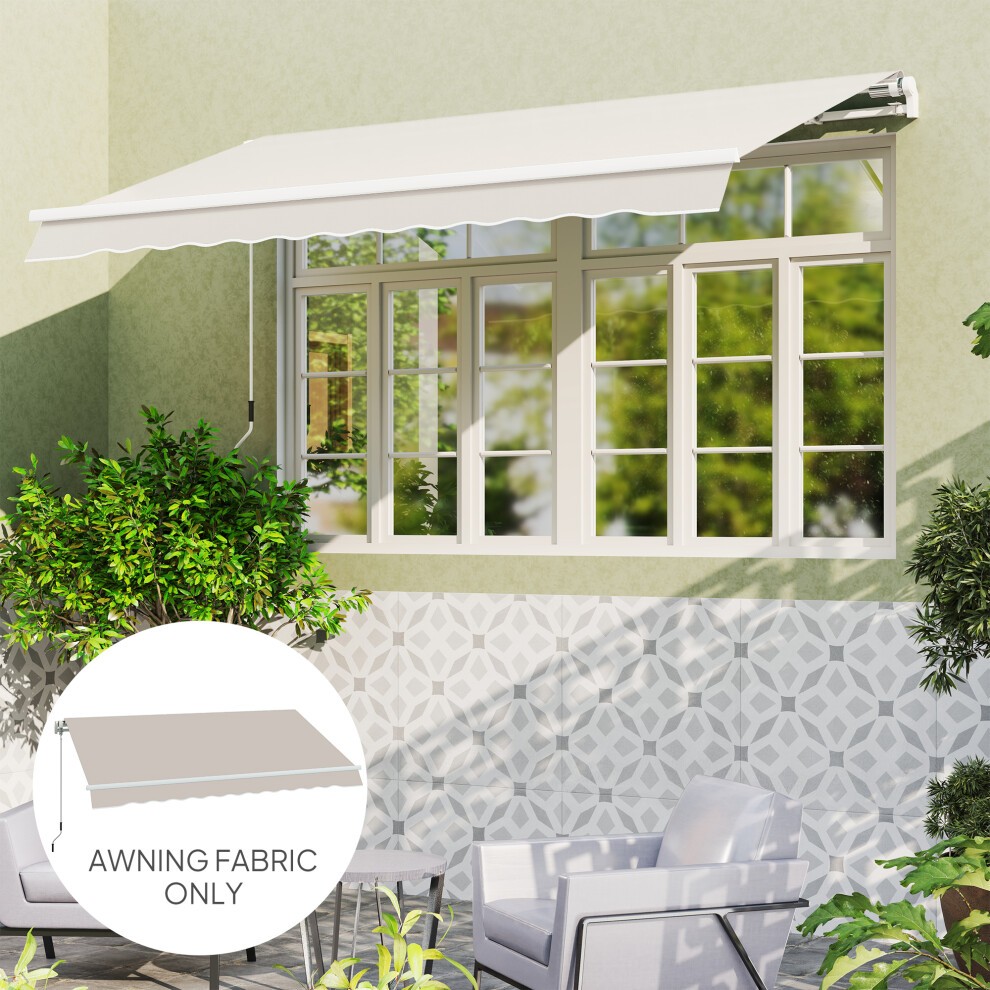 Outsunny Cream White Awning Replacement Canopy 3 x 2.5 m - image 5