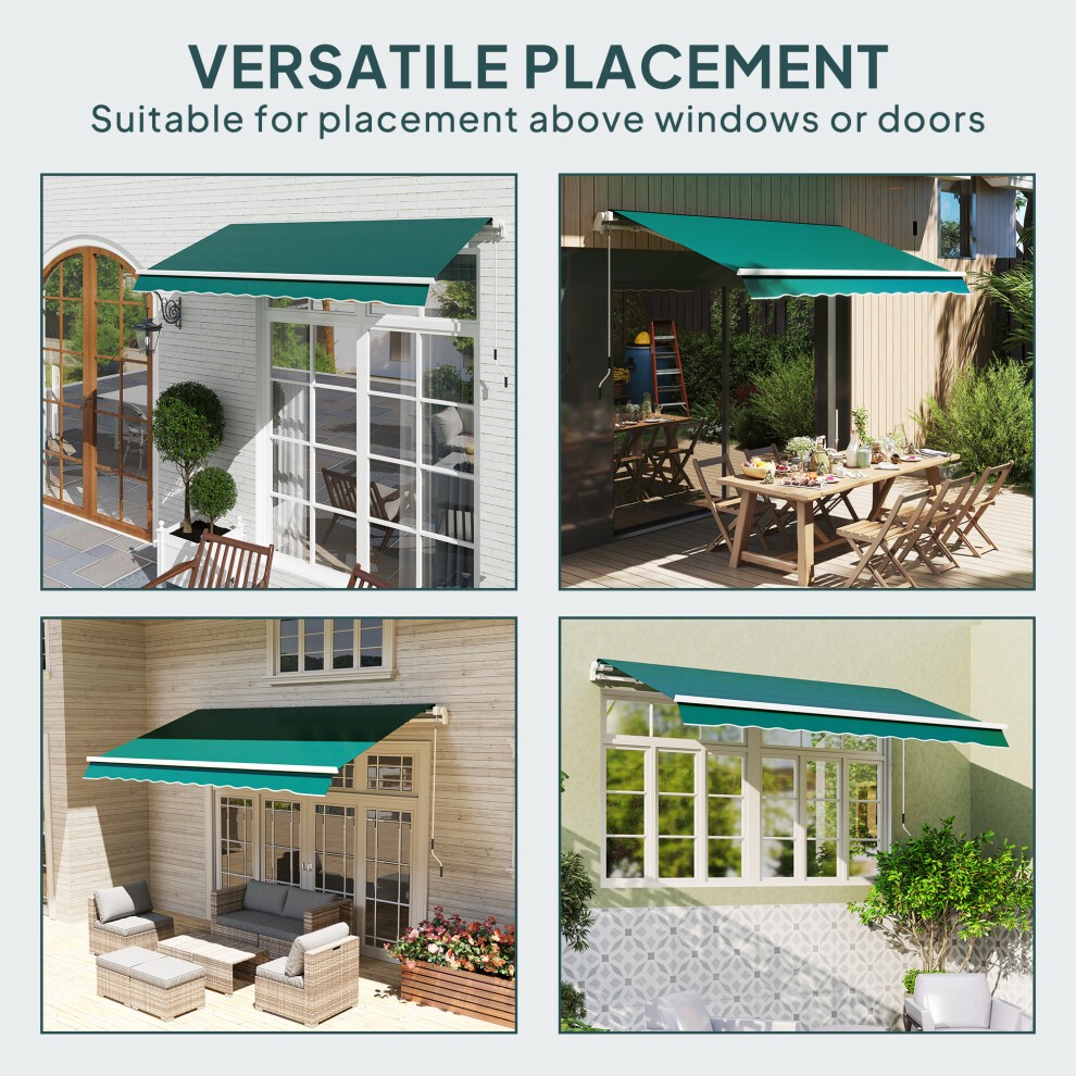 Outsunny Green Awning Replacement Canopy 3 x 2.5 m - image 4