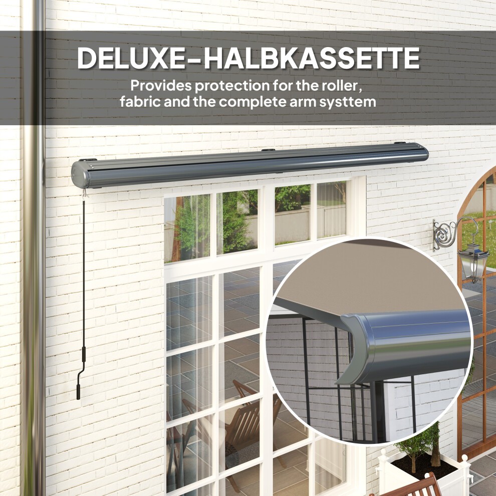 Outsunny Light Grey Electric Retractable Awning 4 x 3m - image 4