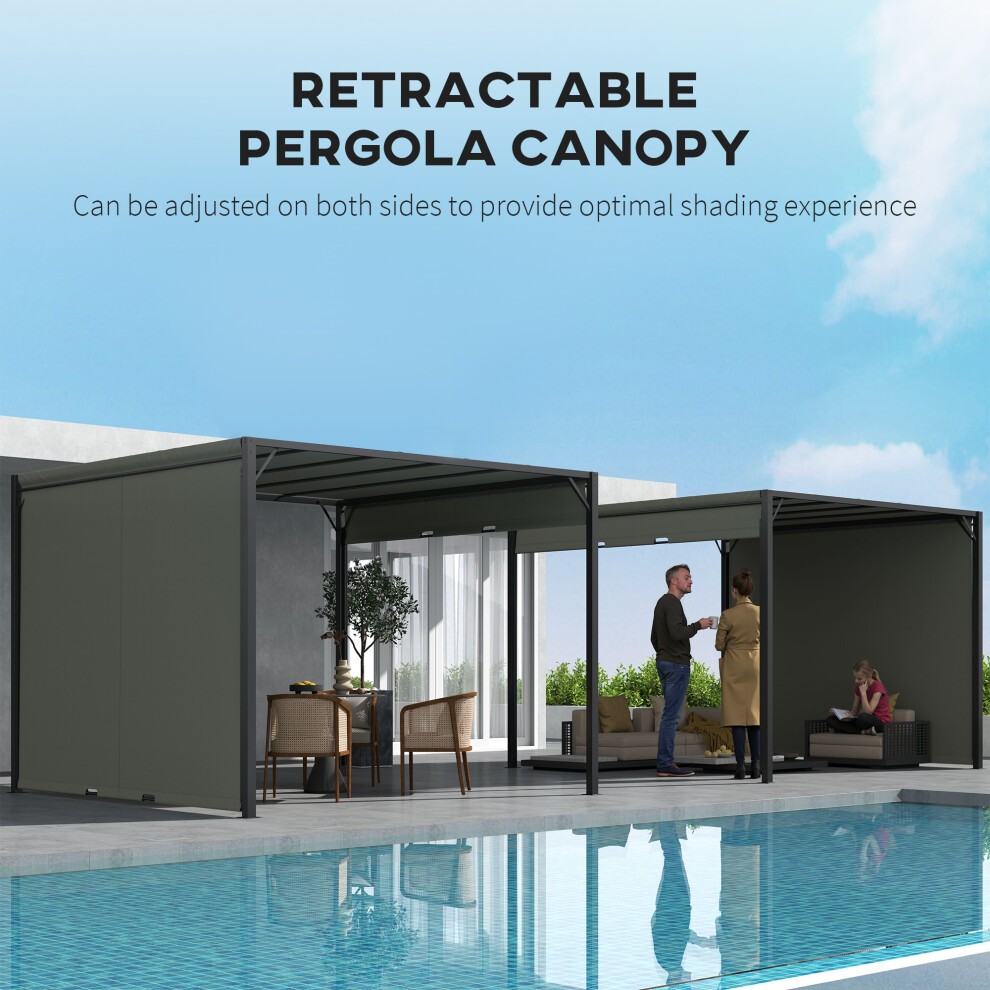 Outsunny Metal Sun Shade Pergola Gazebo 3 x 3m - image 4