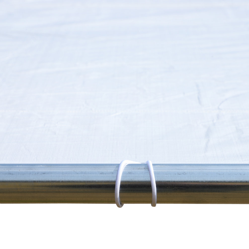 Outsunny White Heavy Duty Carport 3 x 6m - image 3