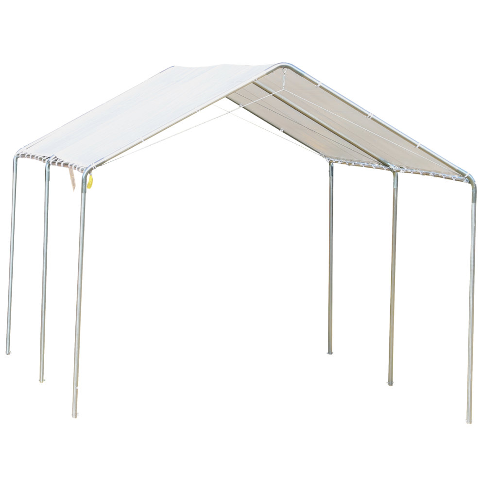 Outsunny White Heavy Duty Carport 3 x 6m - image 5