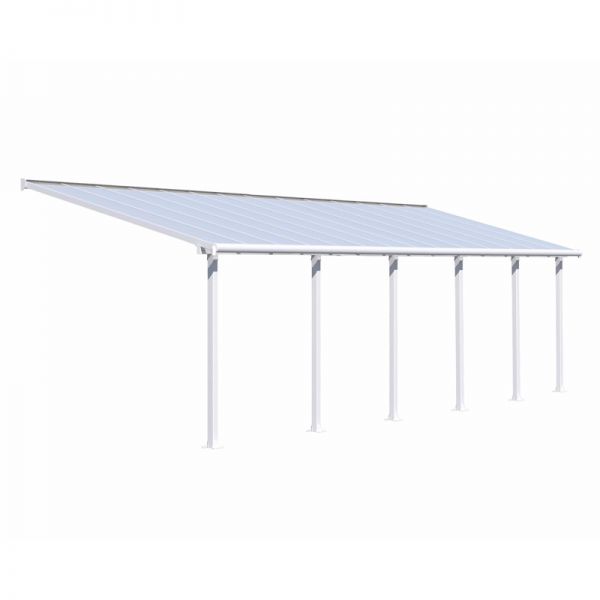 Palram Canopia Olympia White Clear Patio Cover 3 x 8.51m - image 5