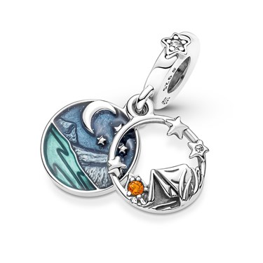 Pandora Camping and Night Sky Double Dangle Charm - image 4