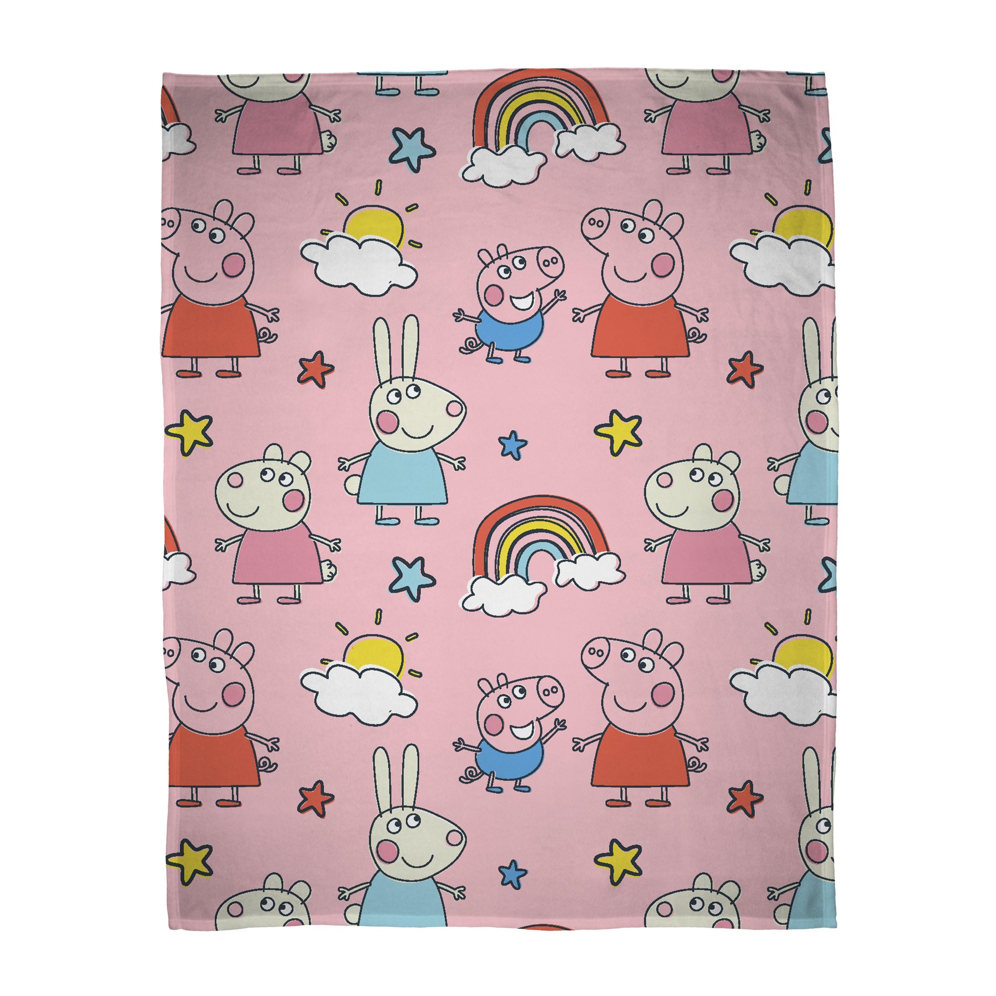 Peppa Pig Pink Fleece Kids Throw 150 x 100cm - image 2