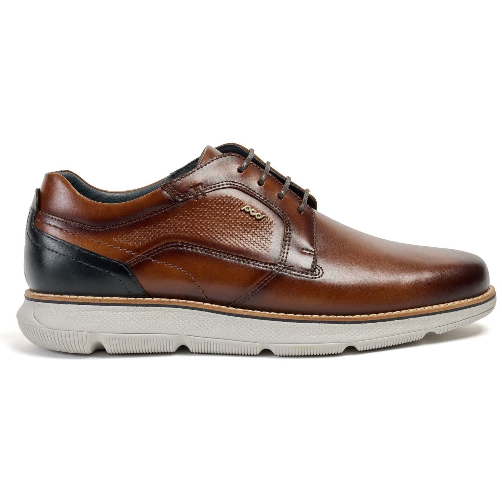 Pod Finch Leather Men's Cognac Lace-Up Shoes - image 4