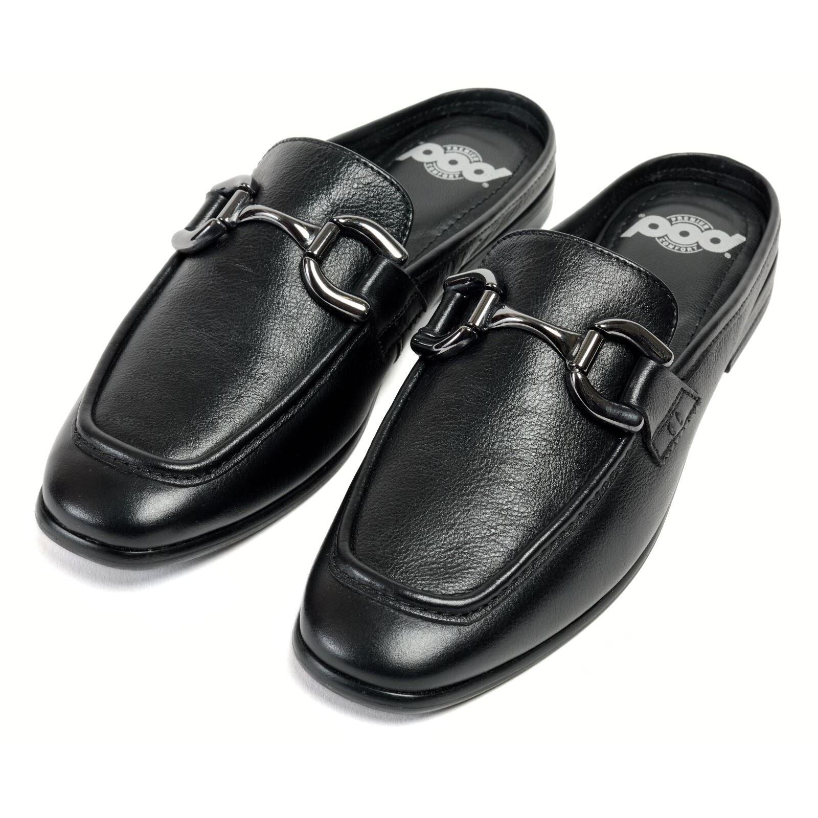 Pod Mila Leather Women's Black Mules - image 5