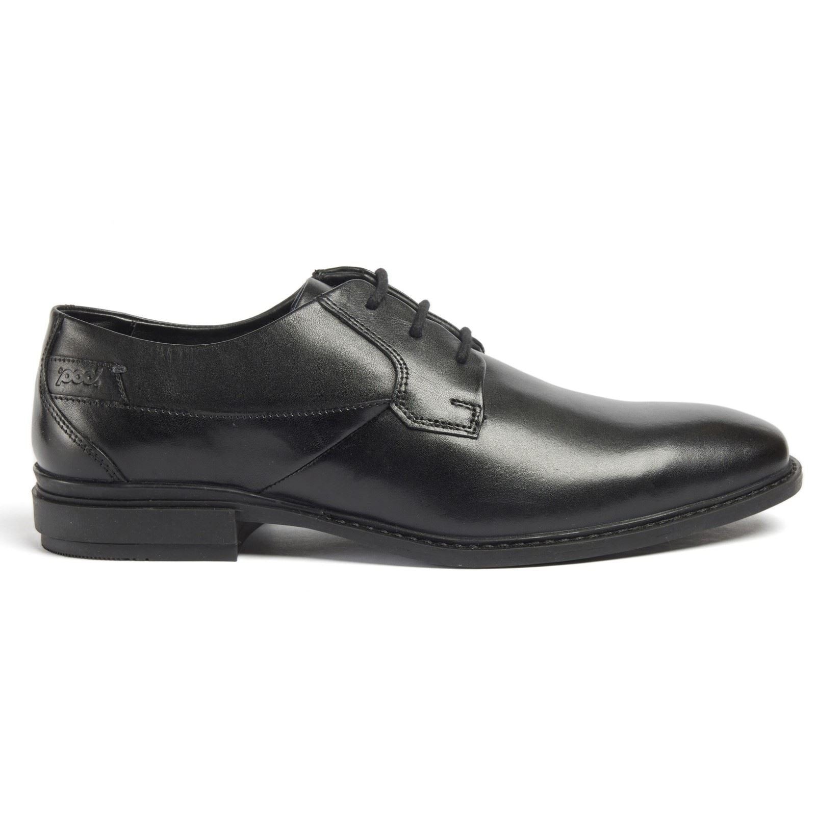 Pod Smyth Leather Men's Black Lace-Up Shoes - image 4