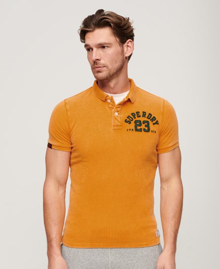 Superdry Superdry Men's Men's Vintage Athletic Polo Shirt Gold / Track Gold -