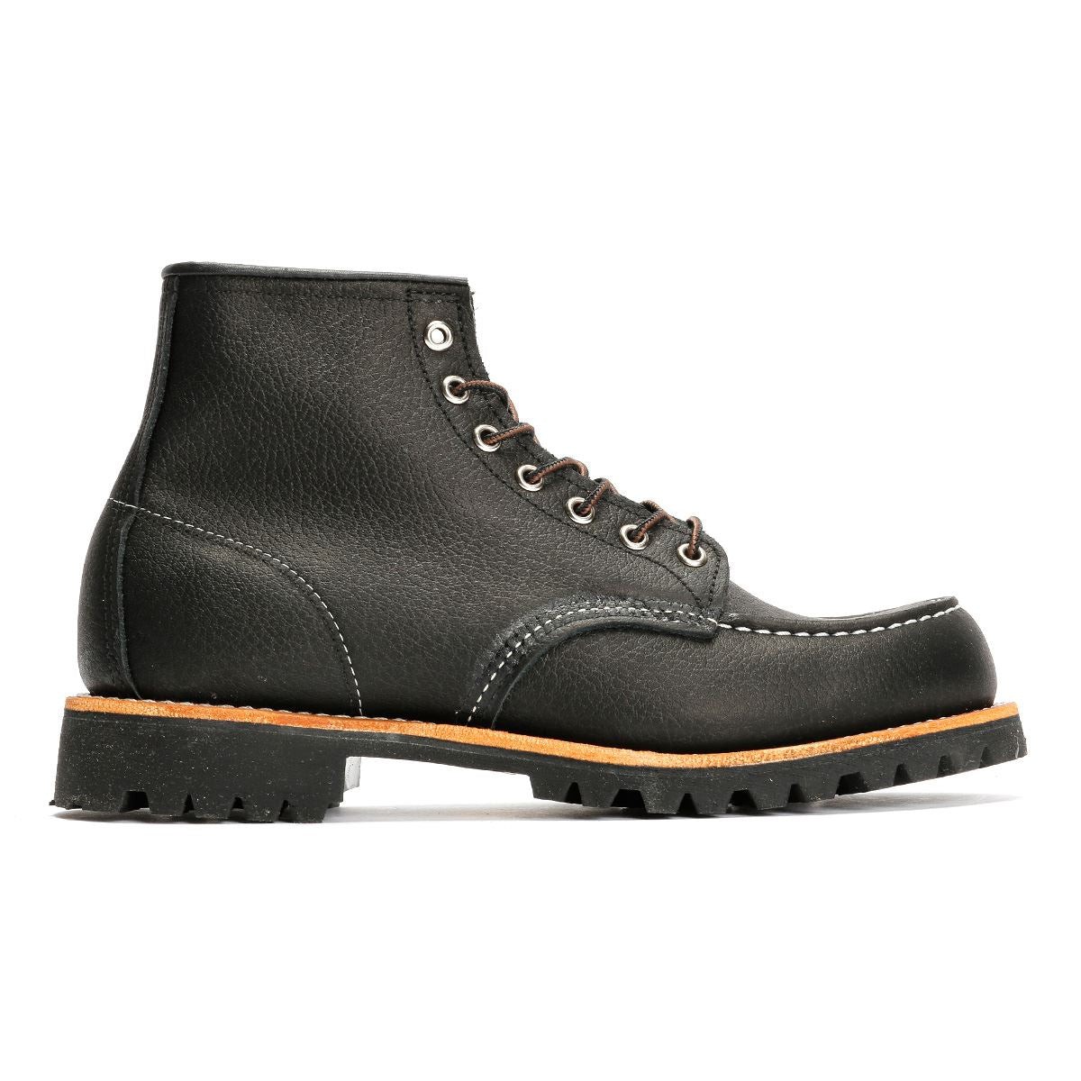 Red Wing 2949 Roughneck 6" Moc Toe Work Leather Men's Black Boots - image 5