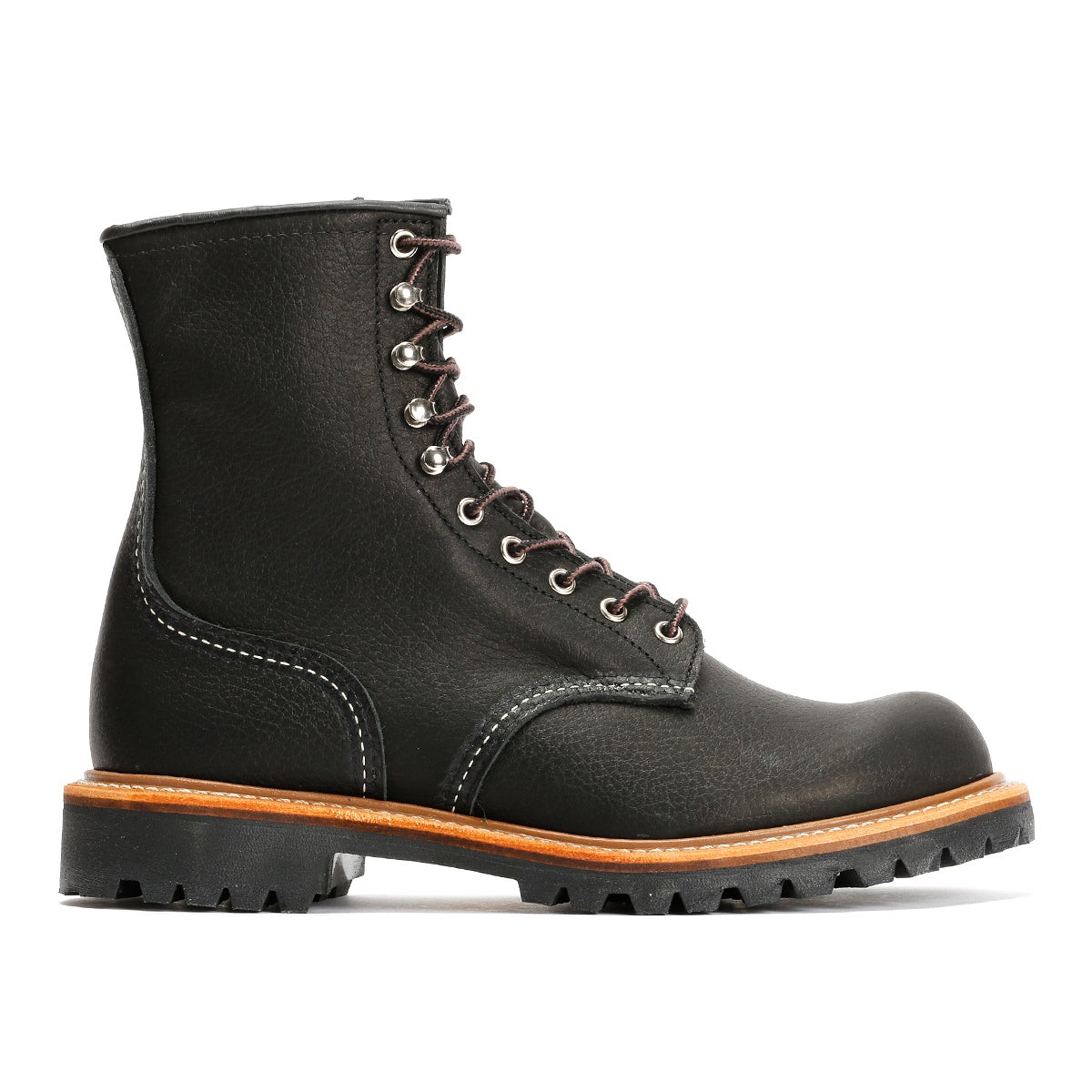 Red Wing 4501 8-Inch Logger Oil Leather Men's Black Boots - image 5