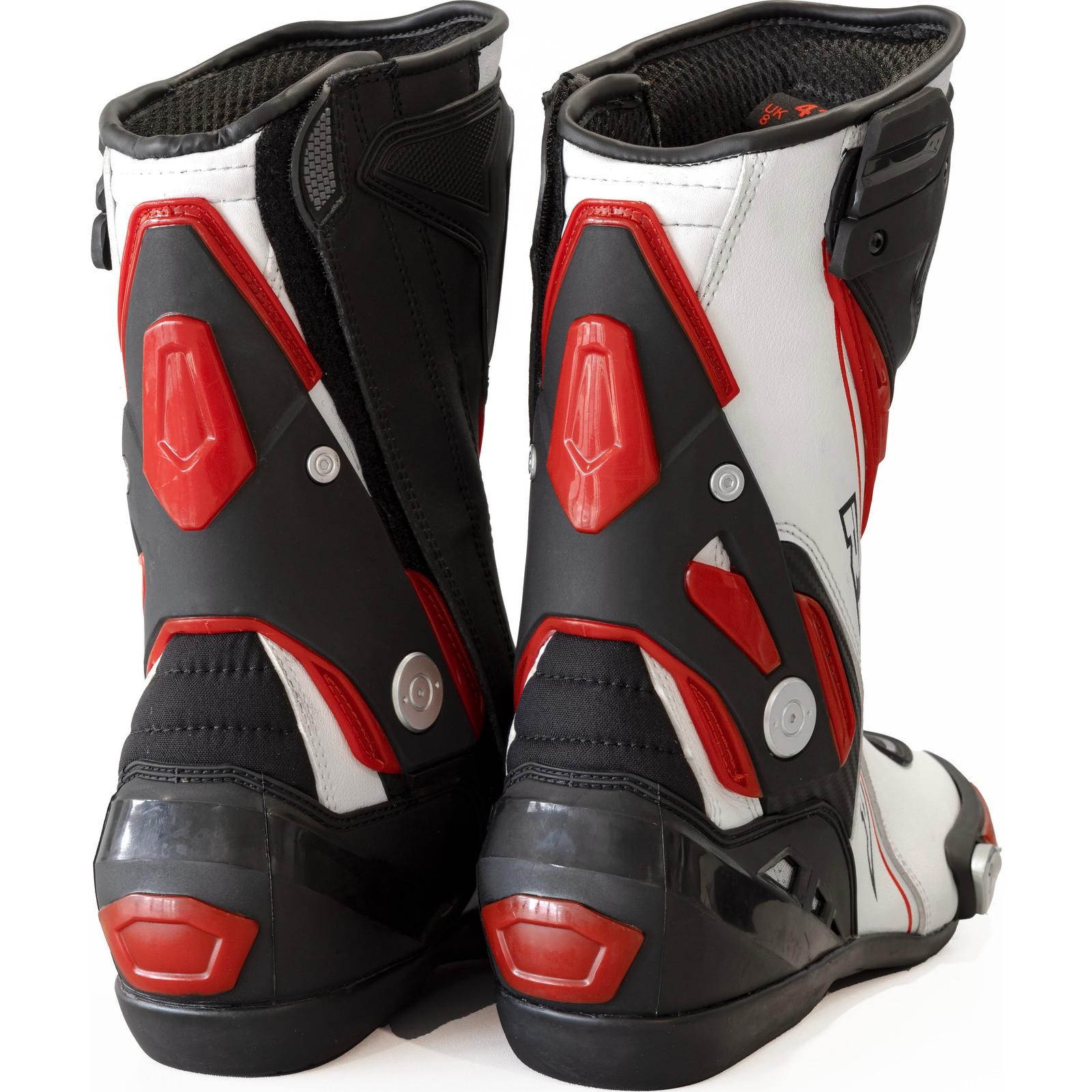 Richa Blade Waterproof Motorcycle Boots 47 Black White Red (UK 13) - image 2