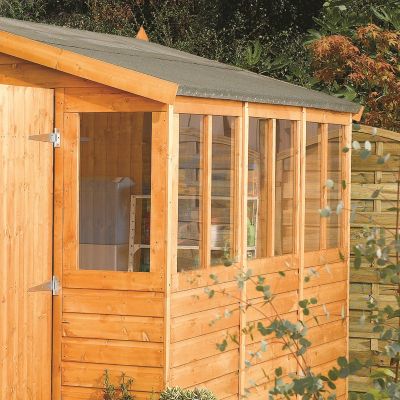 Rowlinson Double Door Shiplap Apex Workshop Shed with Windows 9 x 12ft - image 3