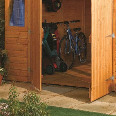 Rowlinson Double Door Shiplap Apex Workshop Shed with Windows 9 x 12ft - image 4