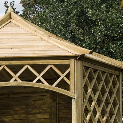 Rowlinson Sandringham Natural Gazebo 4 x 3m - image 2