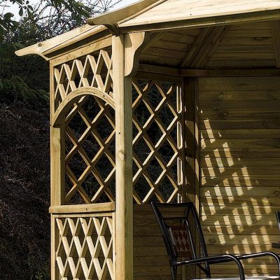 Rowlinson Sandringham Natural Gazebo 4 x 3m - image 3