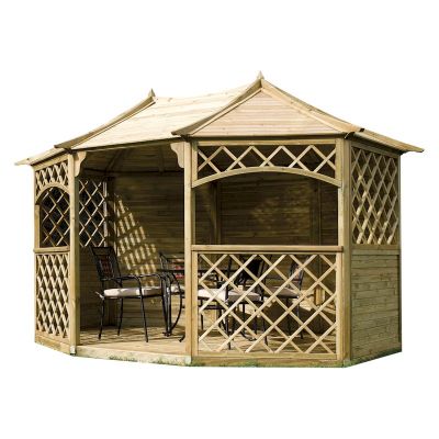 Rowlinson Sandringham Natural Gazebo 4 x 3m - image 5