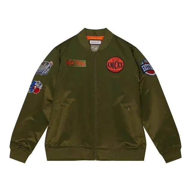 Mitchell & Ness Satin Jacket New York Knicks Flight NBA