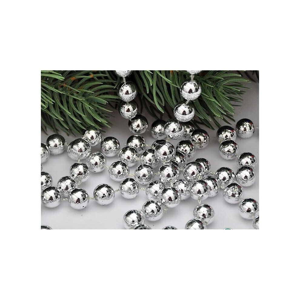 Shatchi Silver Chain Metallic Beaded Garland - image 2