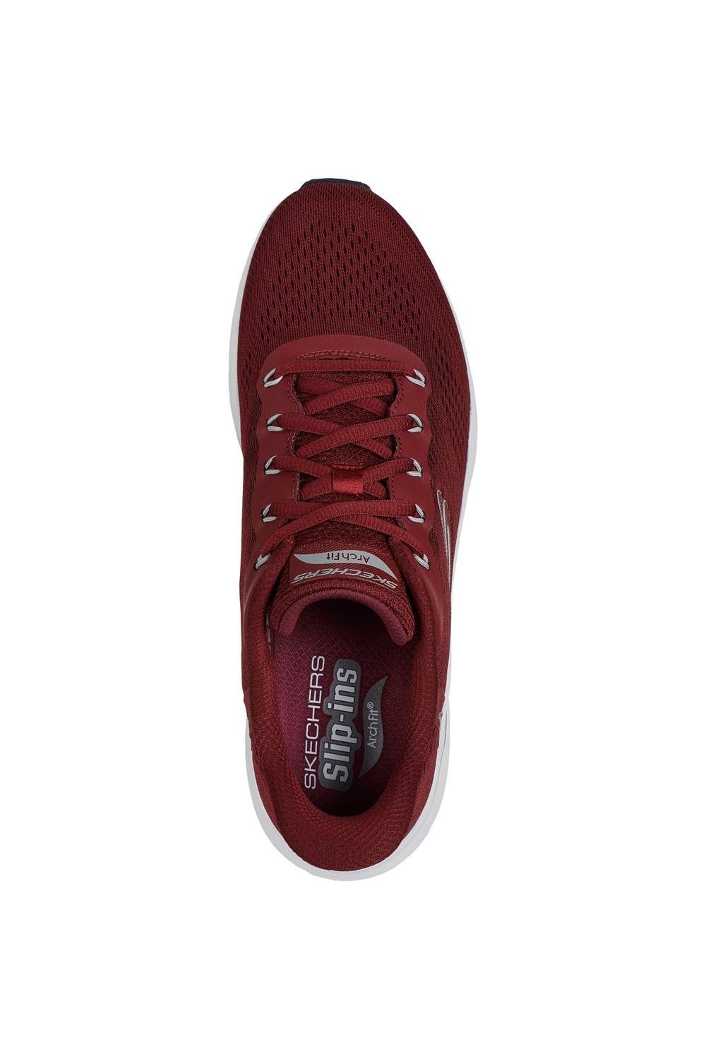 Skechers Arch Fit 2.0 Lestur Textile Men's Burgundy Trainers - image 3