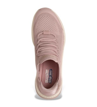 Skechers BOBS Sport Squad 4 Dire Step Polyester Women's Blush Trainers - image 4
