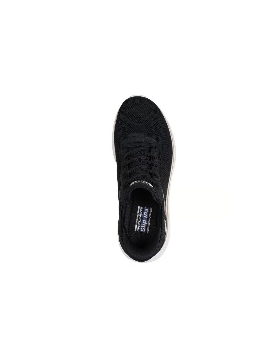 Skechers BOBS Sport Squad Chaos Textile Women's Black/Gold Standard Trainers - image 3