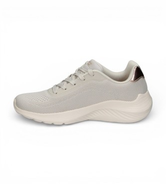 Skechers Bobs Squad Waves Current Look Textile Women's Off White Trainers - image 2
