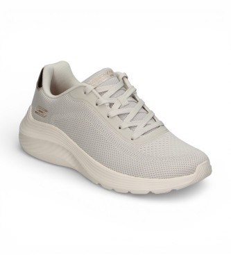 Skechers Bobs Squad Waves Current Look Textile Women's Off White Trainers - image 3