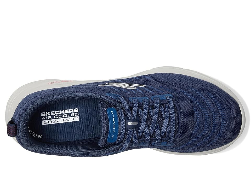 Skechers GO Walk 8 Day Textile Men's Navy/Red Standard Trainers - image 2