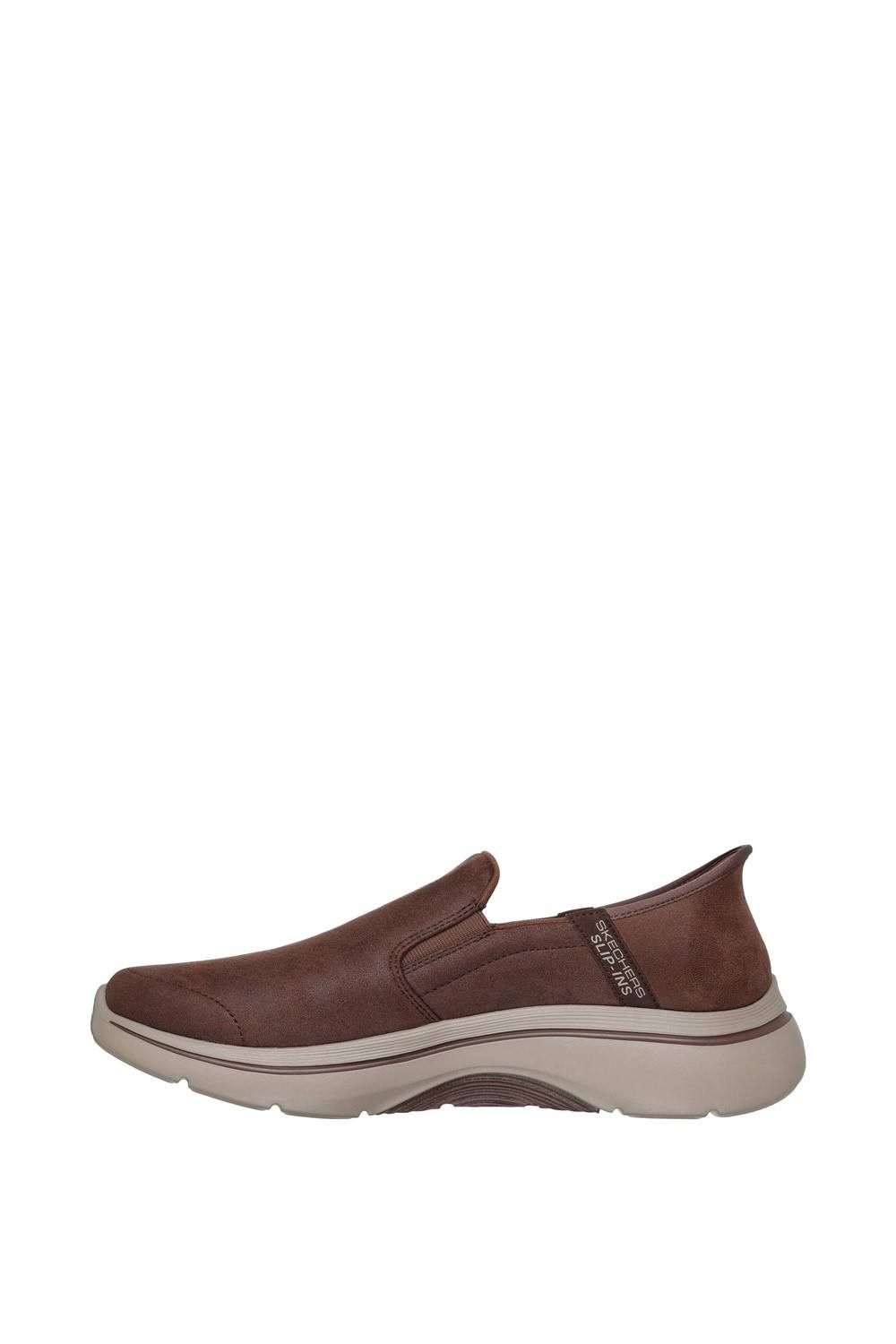 Skechers Go Walk Arch Fit 2.0 Quest Textile Men's Brown Trainers - image 4