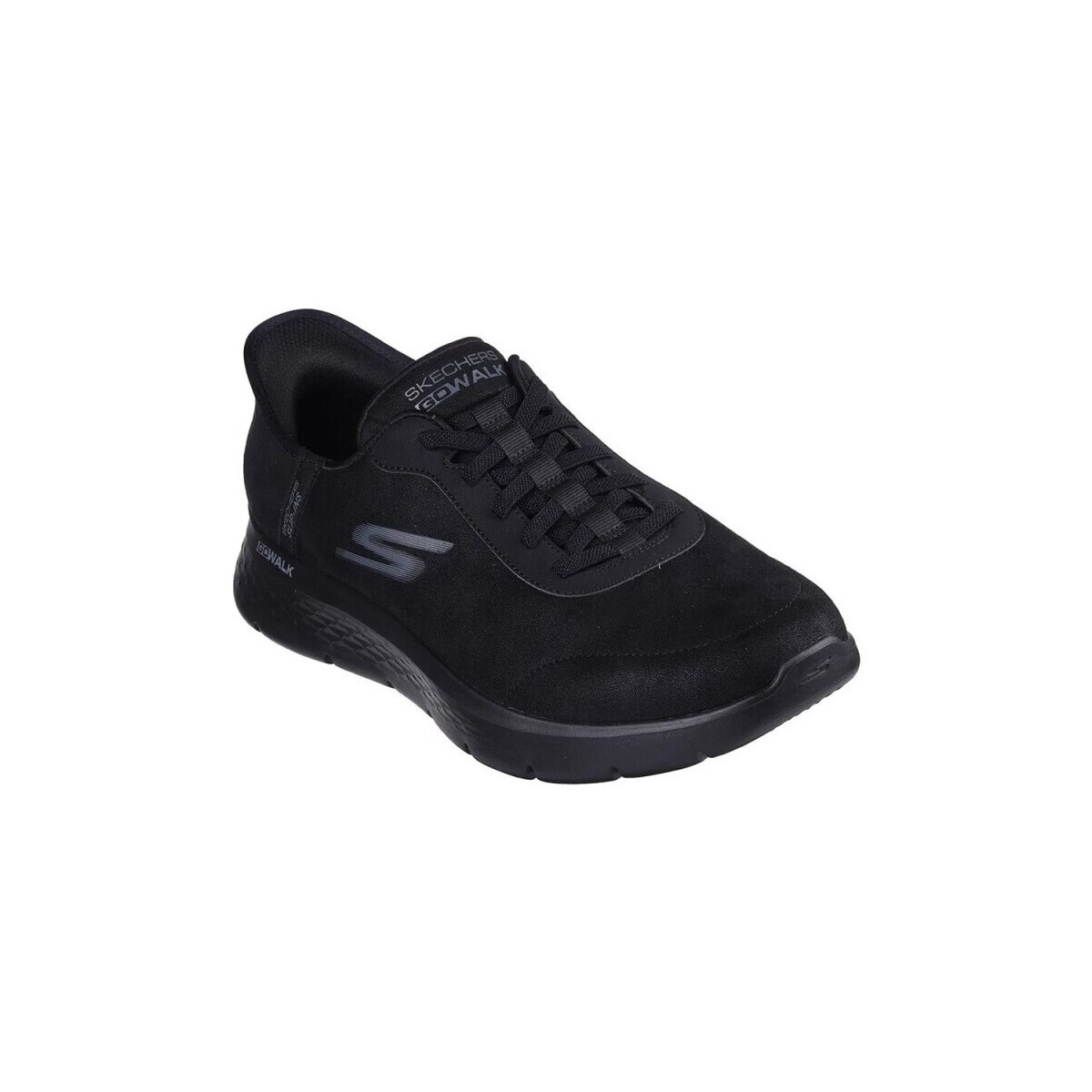 Skechers GO WALK Flex Smooth Motion Textile Men's Black Trainers - image 2