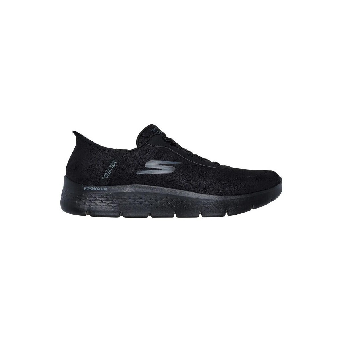 Skechers GO WALK Flex Smooth Motion Textile Men's Black Trainers - image 3