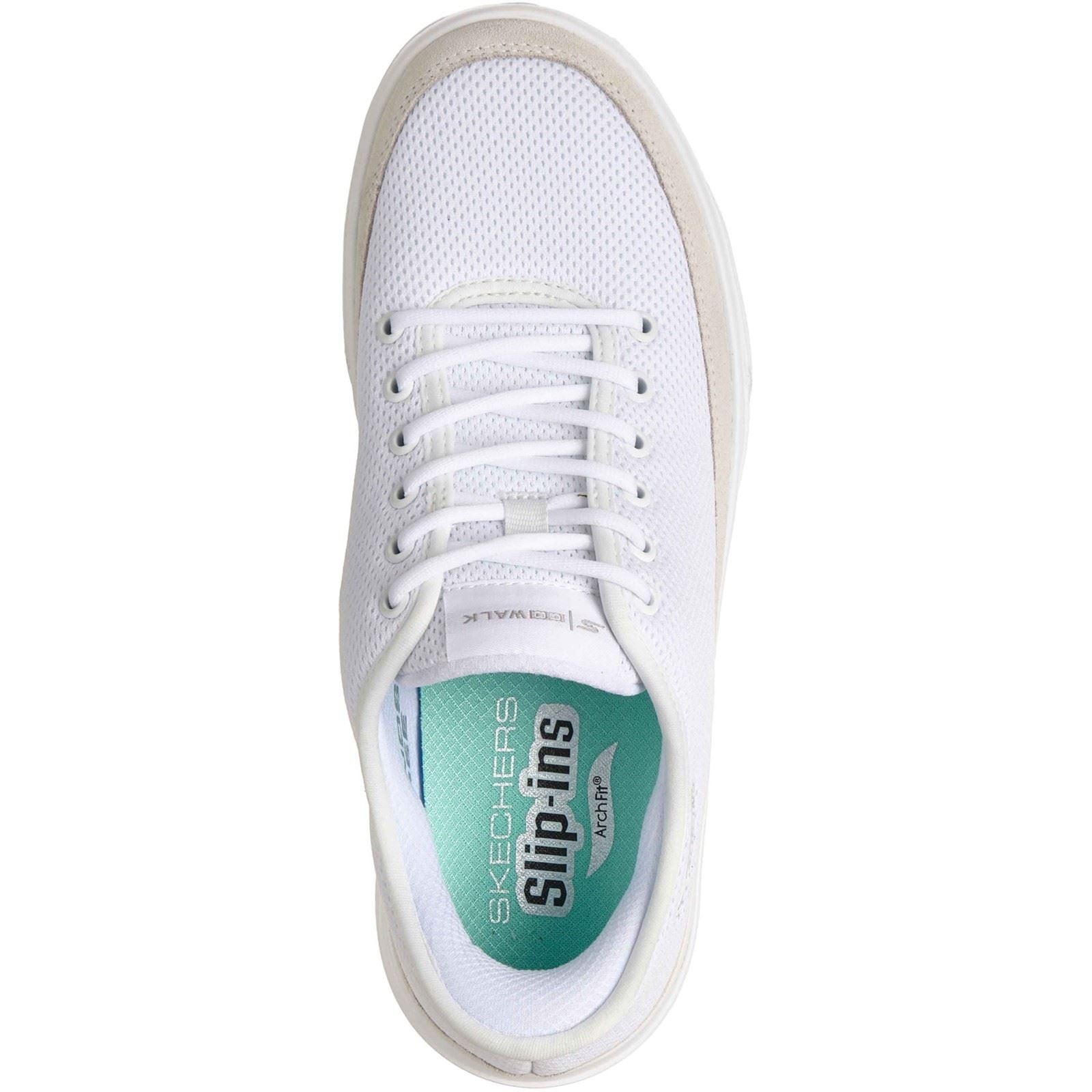 Skechers GoWalk Commuter Textile Women's White Standard Trainers - image 3