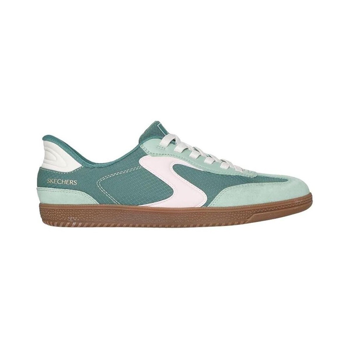 Skechers Hotshot - Everyday Ease Textile Women's Green/Pink Standard Trainers - image 2