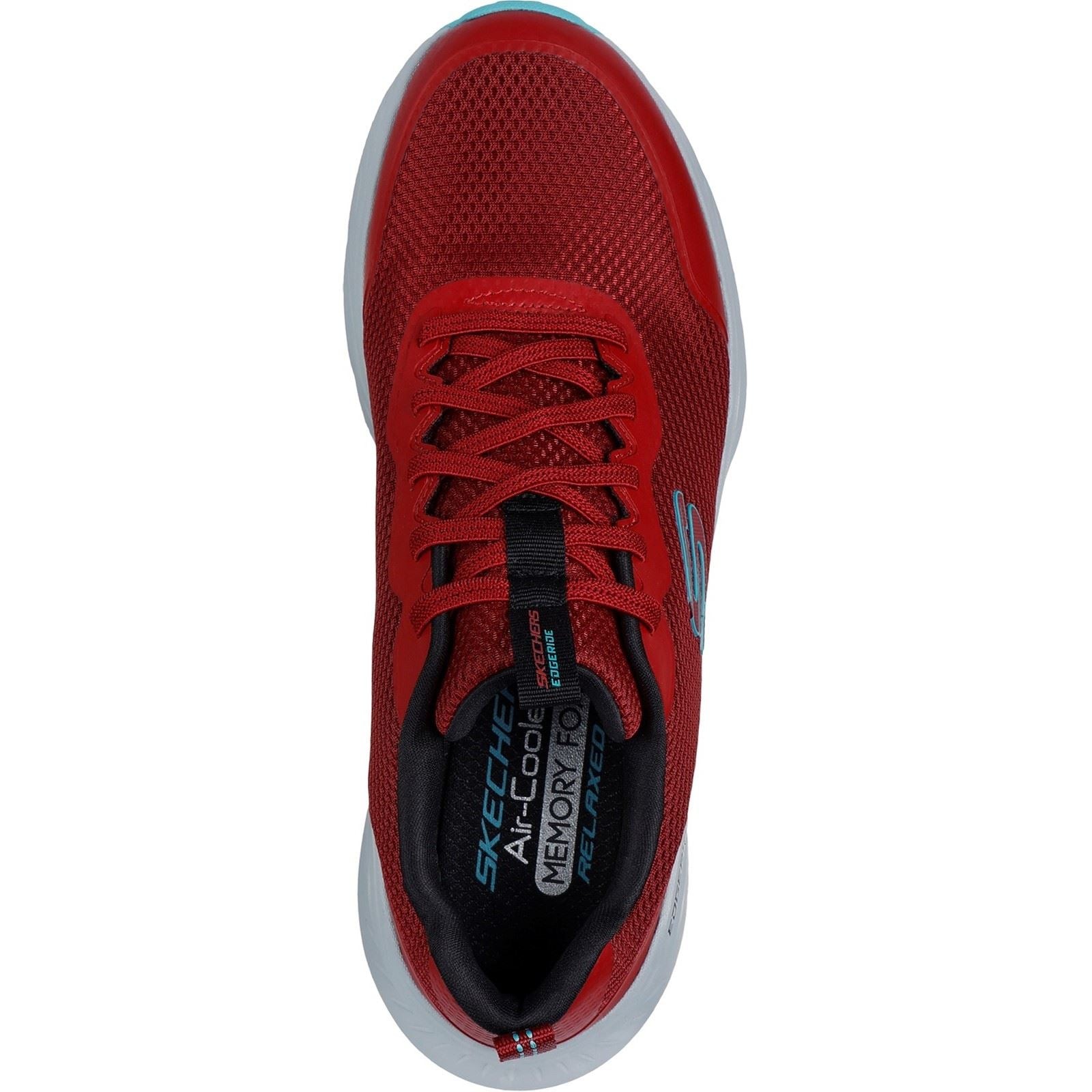 Skechers Men's Edgeride Rekze Shoe in Burgundy/Grey - image 3