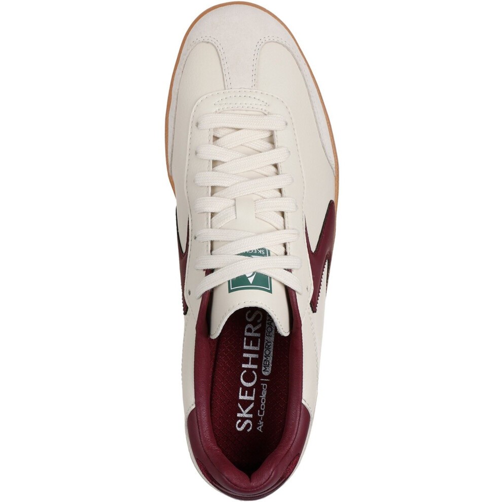 Skechers Men's Hotshot Pyke Trainer in Natural/Burgundy - image 3