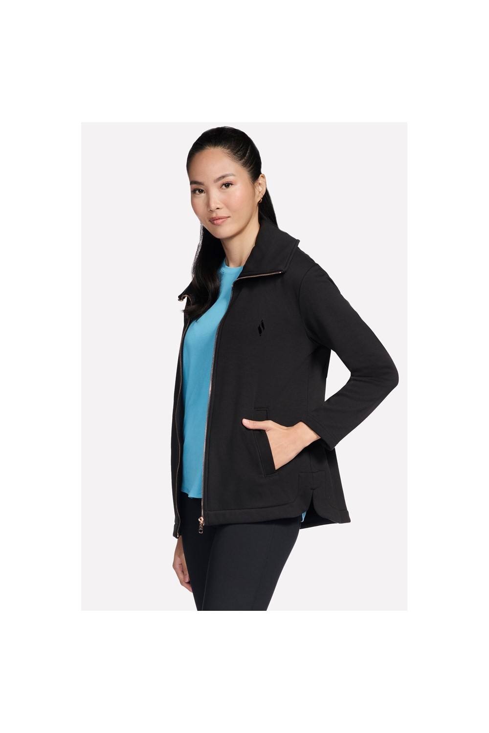 Skechers Performance GO SNUGGLE Tunic Jacket Women's Black Jacket - image 3