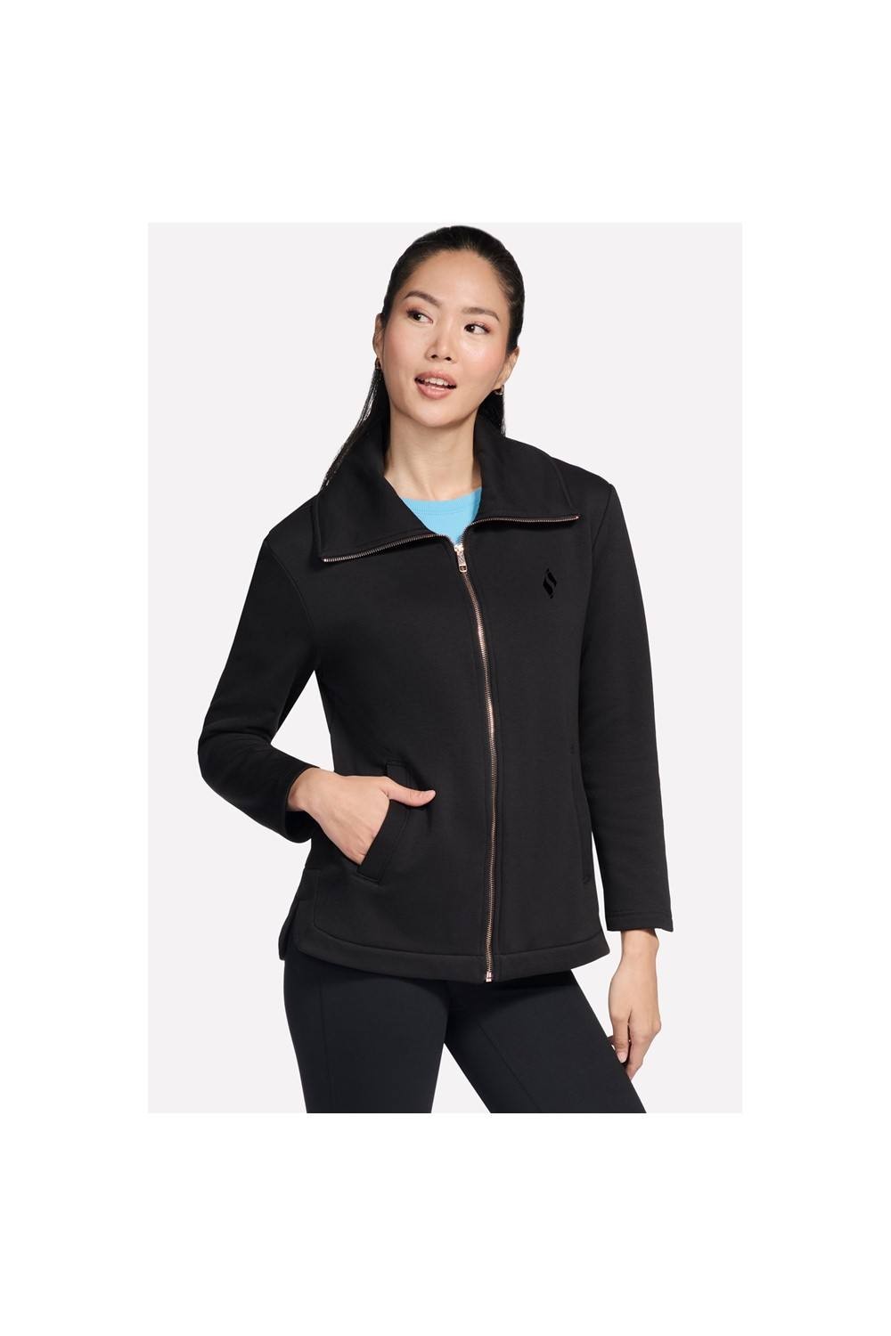 Skechers Performance GO SNUGGLE Tunic Jacket Women's Black Jacket - image 4