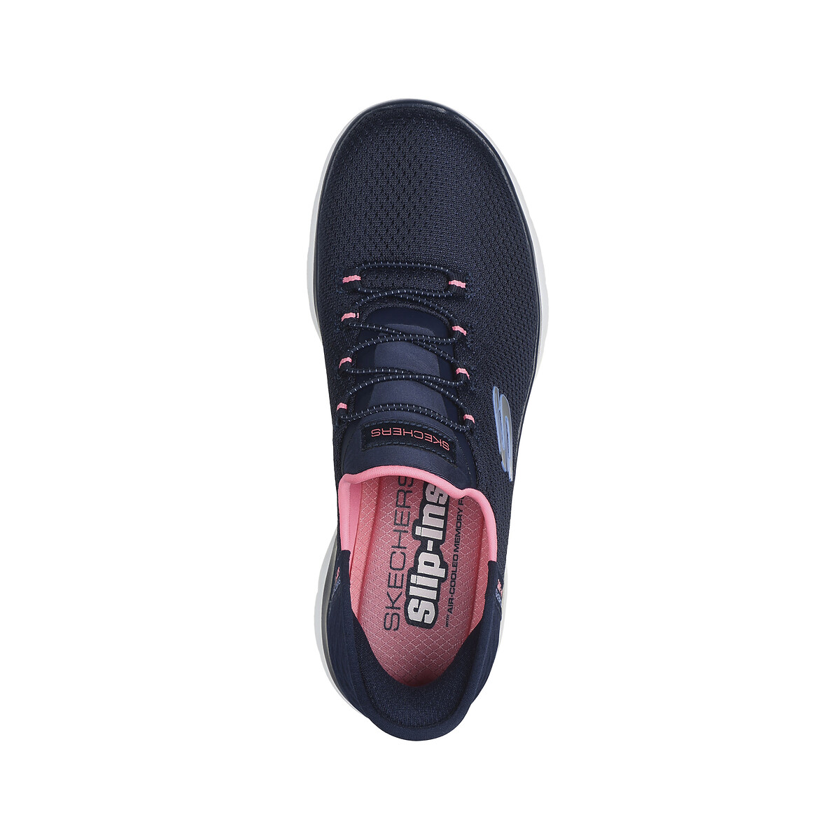 Skechers Summits - Diamond Dream Textile Women's Navy/Pink Standard Trainers - image 3