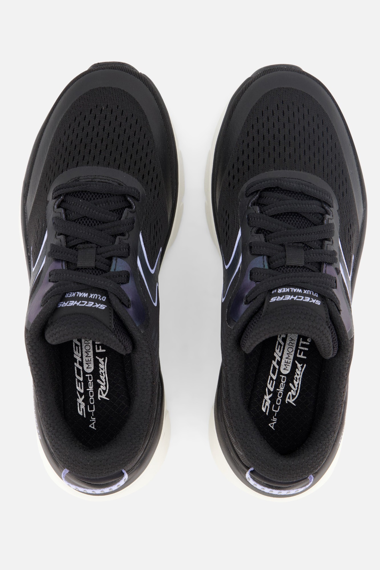 Skechers Women's D'Lux Walker 2.0 Active Pace Trainer in Black/Lavender - image 3