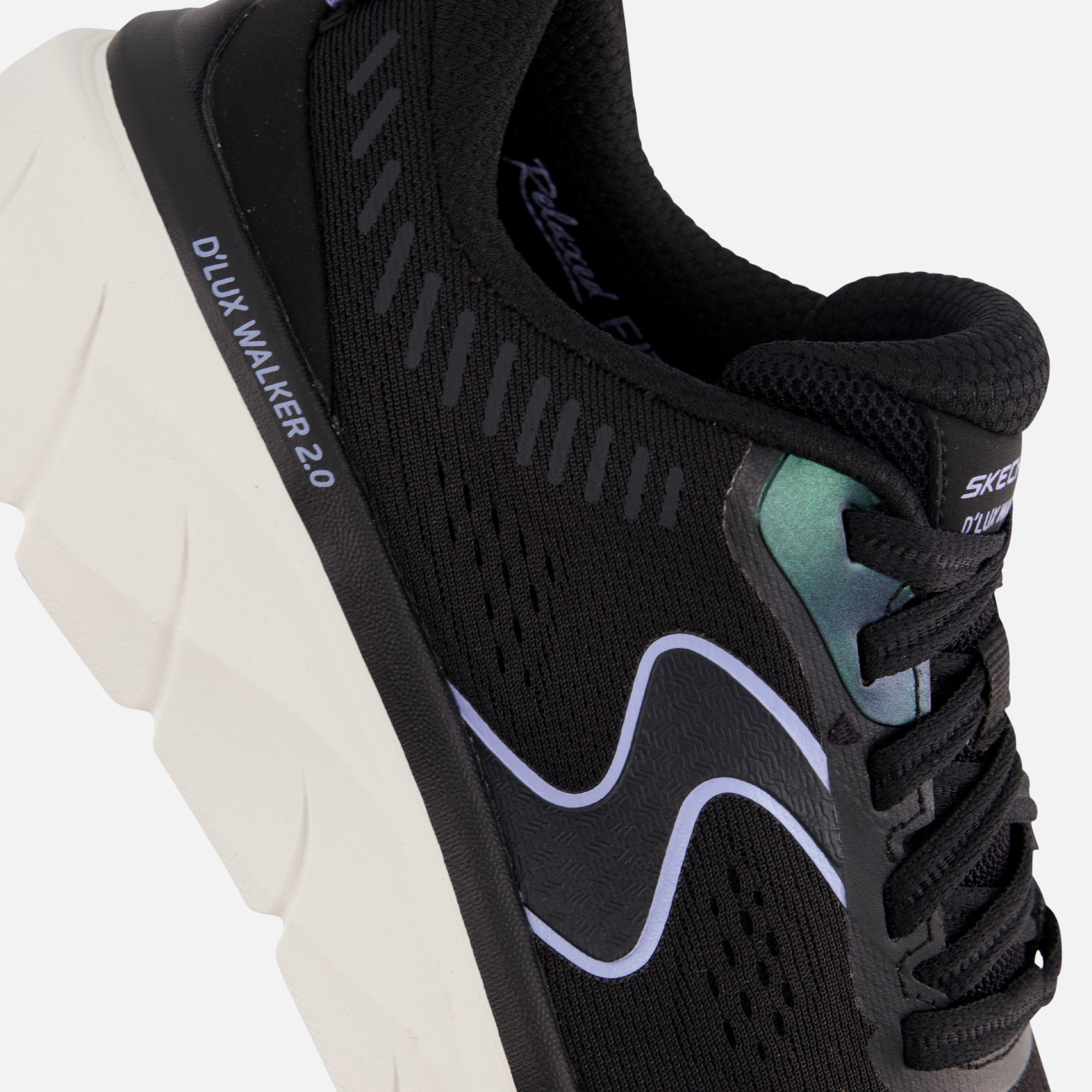 Skechers Women's D'Lux Walker 2.0 Active Pace Trainer in Black/Lavender - image 5