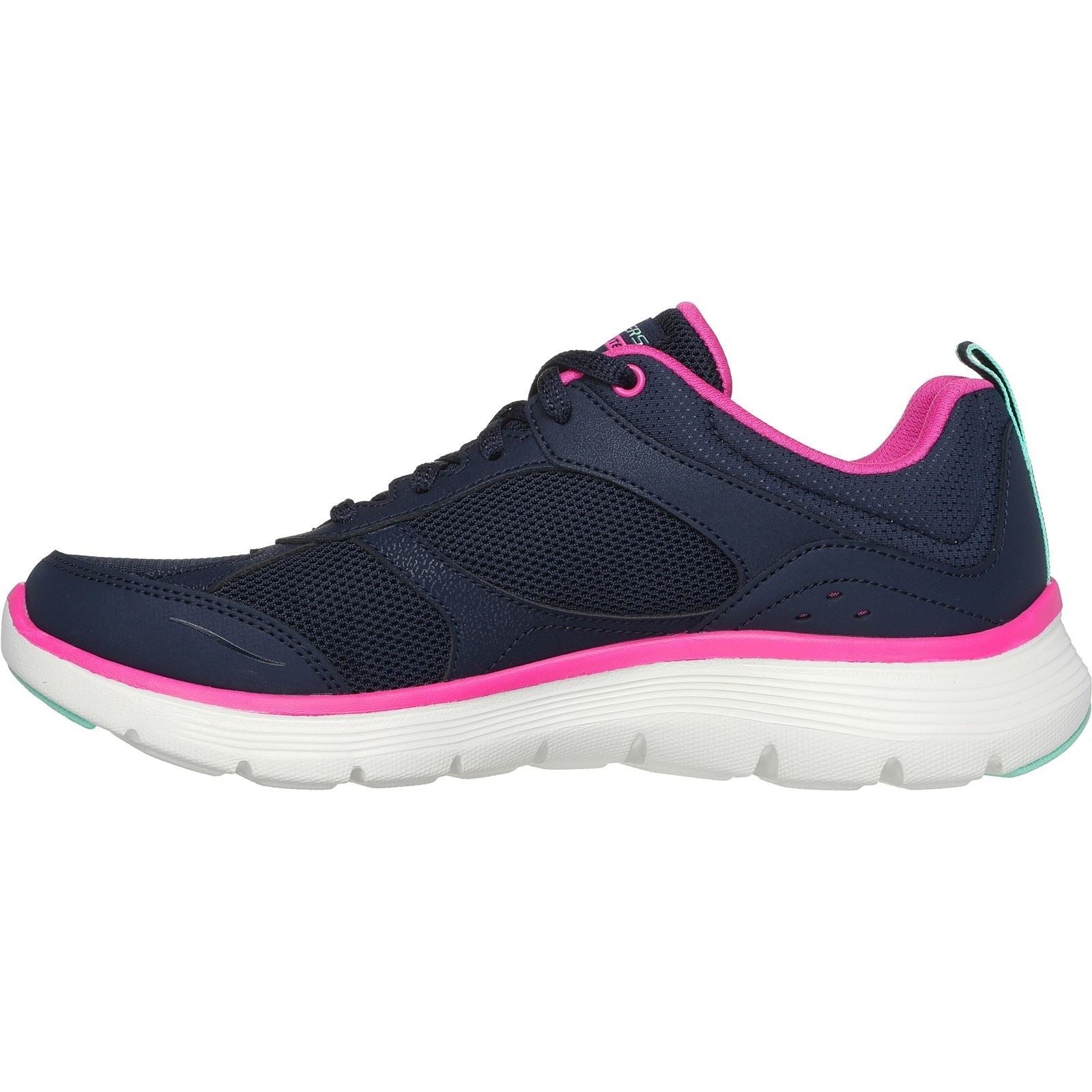 Skechers Women's Flex Appeal 5.0 Fresh Touch Trainers in Navy/Hot Pink - image 4