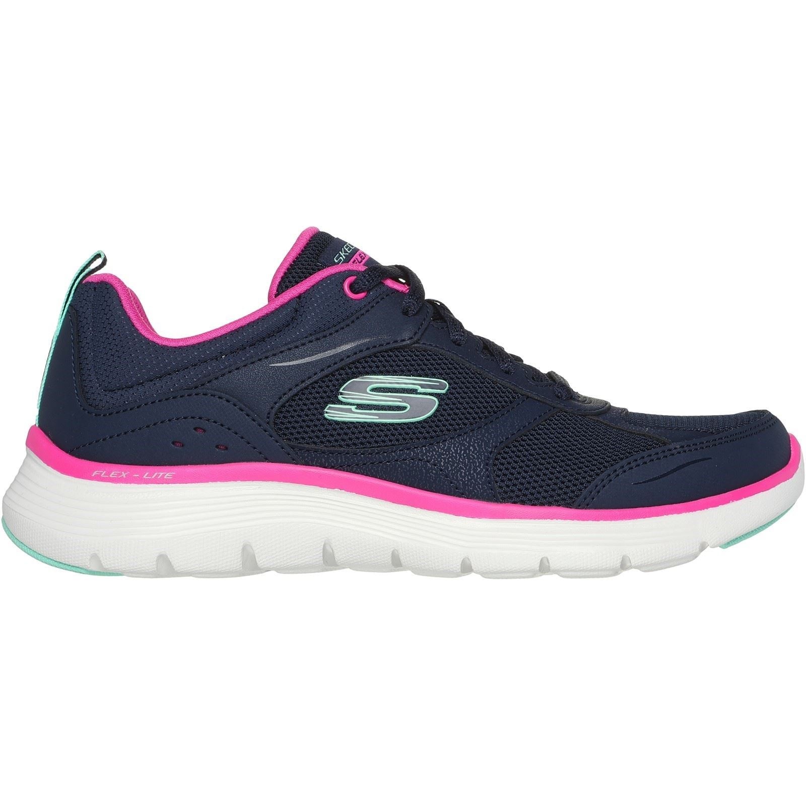 Skechers Women's Flex Appeal 5.0 Fresh Touch Trainers in Navy/Hot Pink - image 5