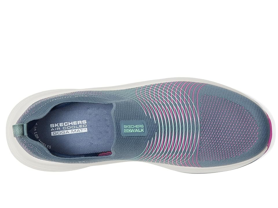 Skechers Women's GO WALK Max Walker Sally Shoes in Charcoal/Purple - image 2