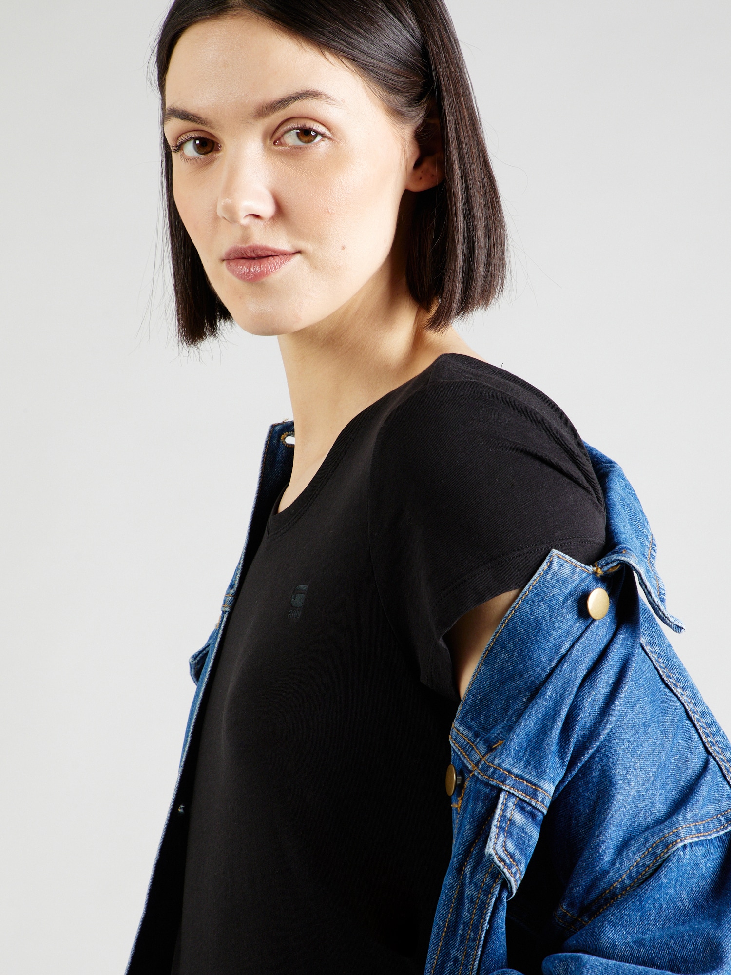 Slim V-neck T-shirt for women G-Star Eyben - image 5