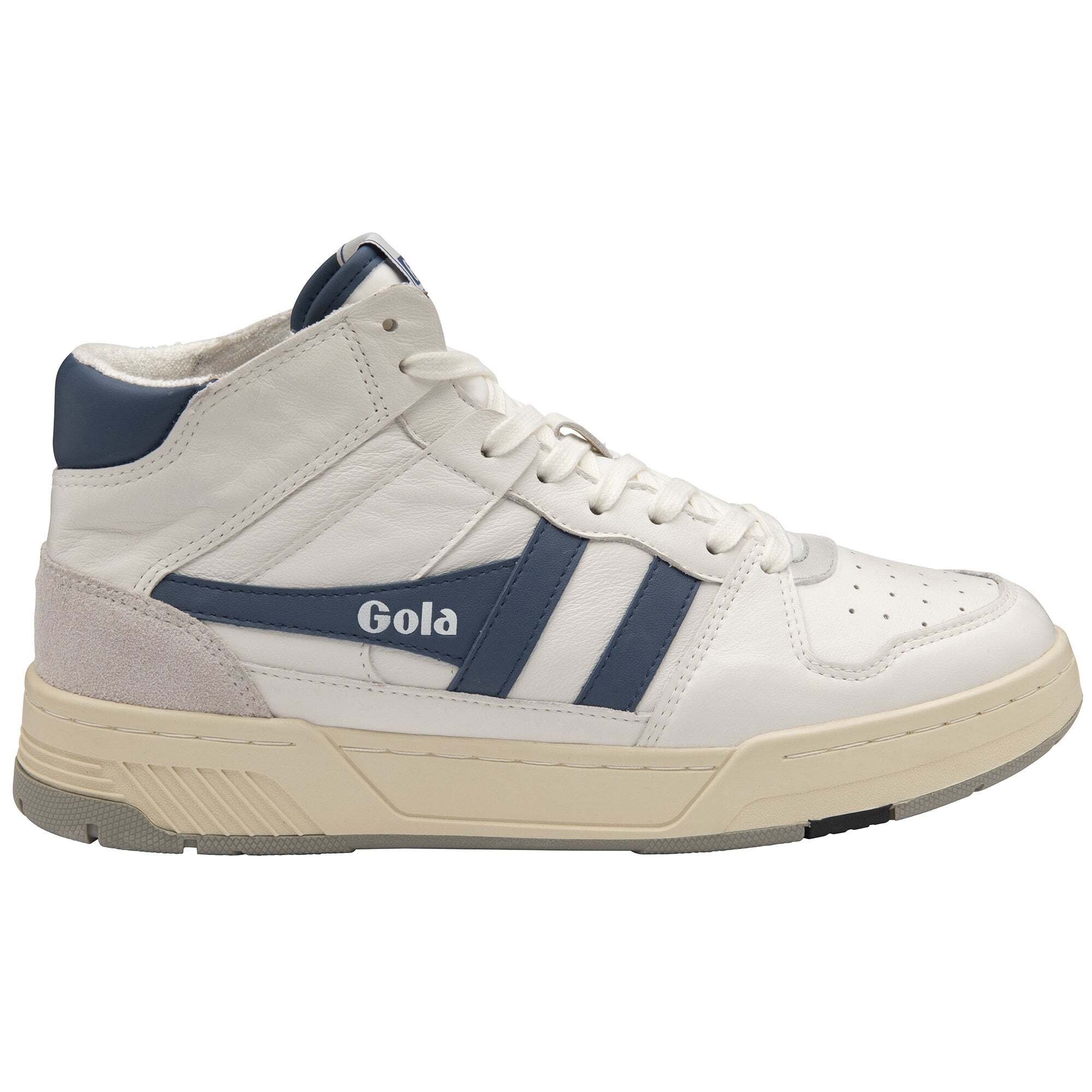 Gola Gola Allcourt High Men's Lace up Casual Shoes White/Moonlight : 9 D - Medium, Leather