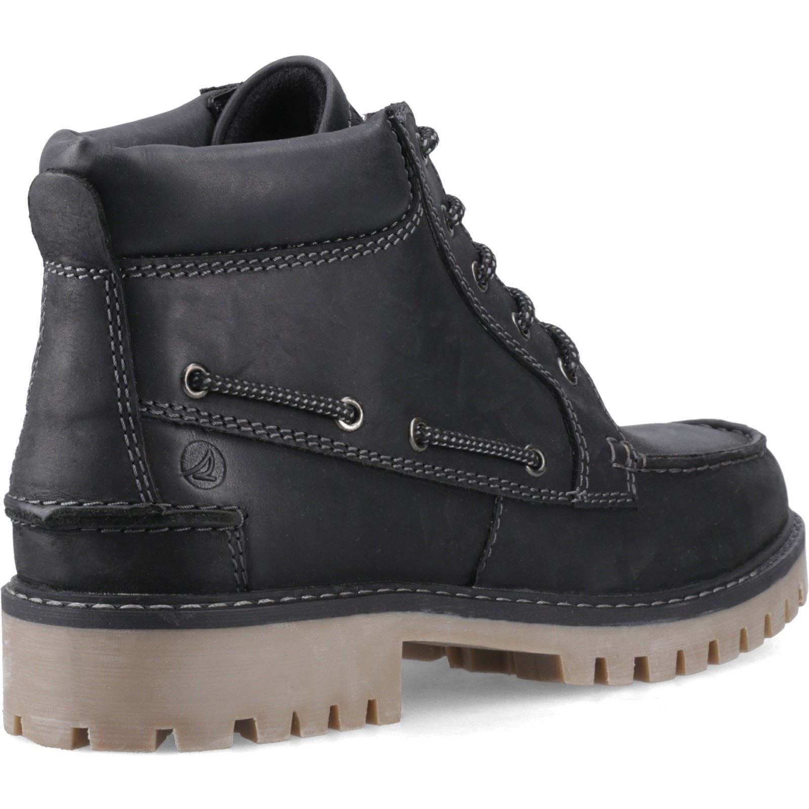 Sperry Baltimore Leather Men's Black Ankle Boots - image 2