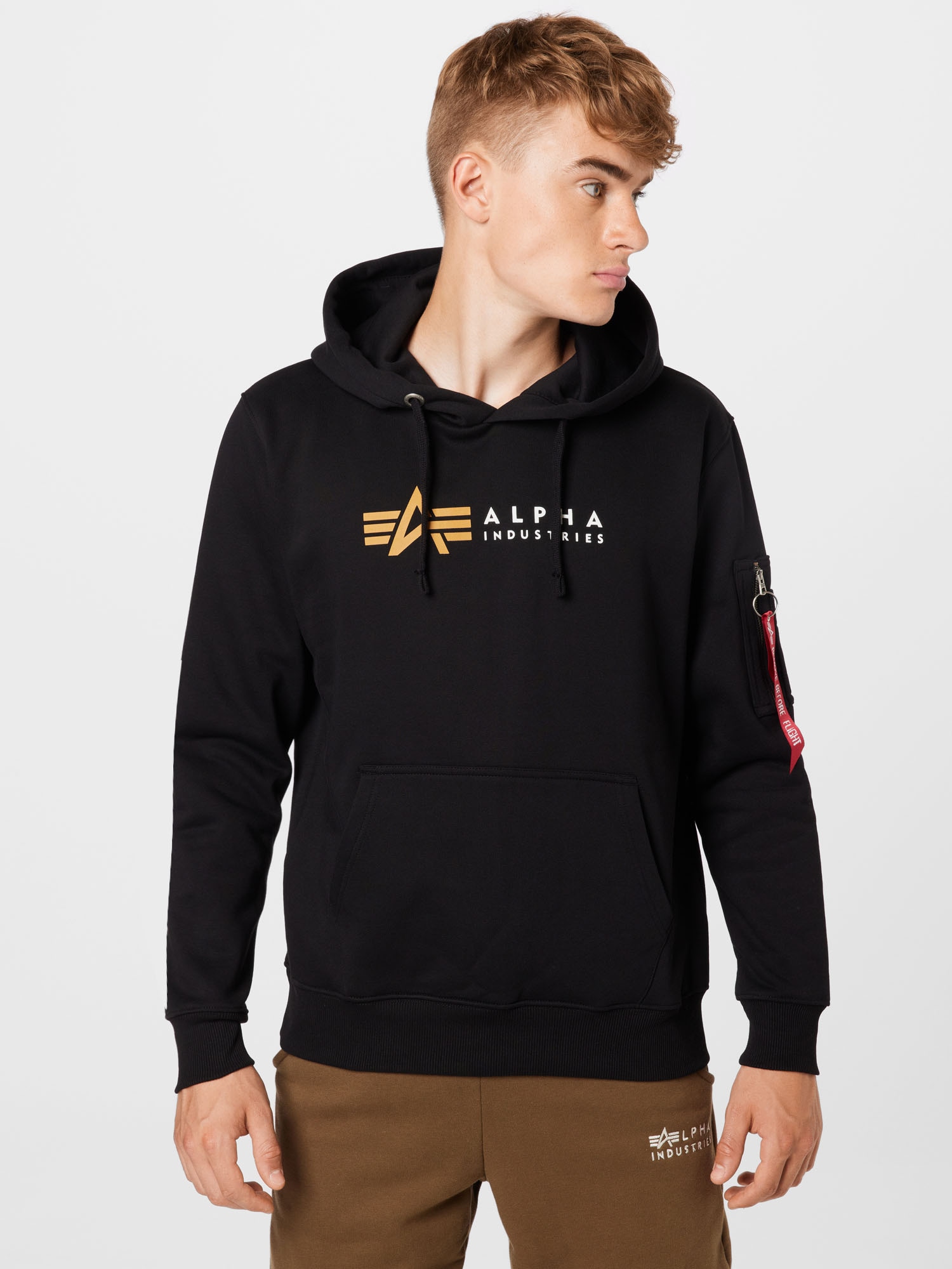 Sweat hooded Alpha Industries label - image 2